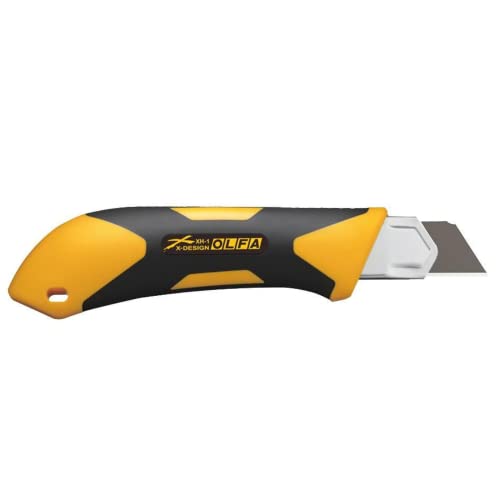 Olfa 1071858 XH-1 25mm Fiberglass Rubber Grip EHD Utility Knife