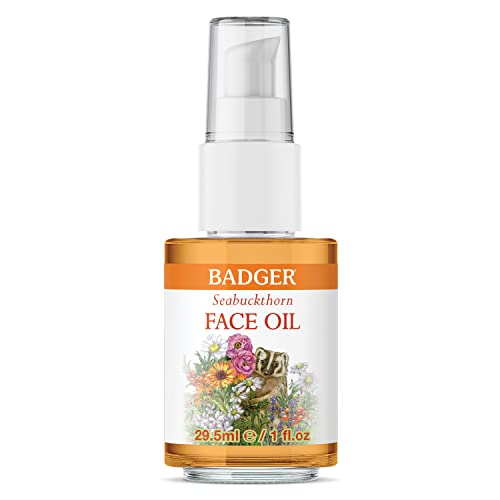 Badger Seabuckthorn Face Oil 1oz- Certified Organic