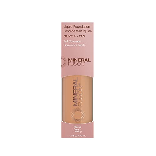 Mineral Fusion Liquid Foundation, Olive 4, 1 Fl Ounce