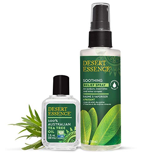 Tea Tree Relief Spray With Essential Oils Desert Essence 4 oz Spray