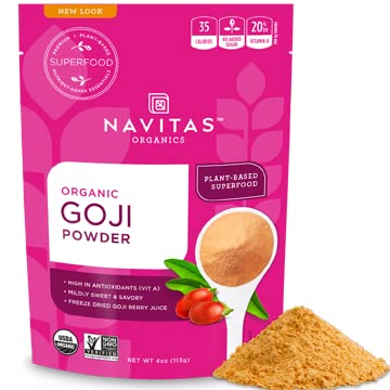 NAVITAS NATURALS Goji Berry Powder, 113 Gram