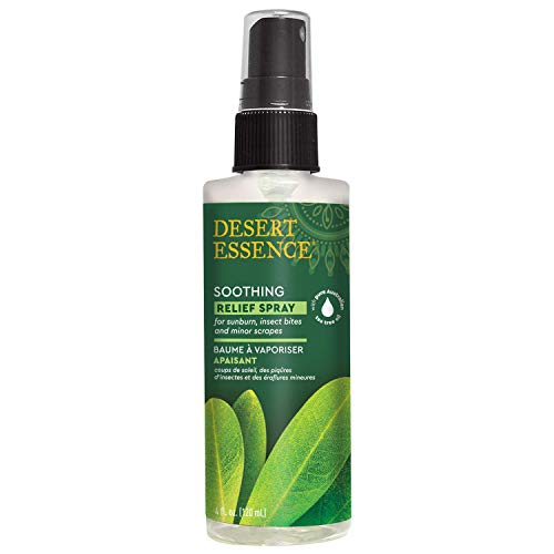 Tea Tree Relief Spray With Essential Oils Desert Essence 4 oz Spray