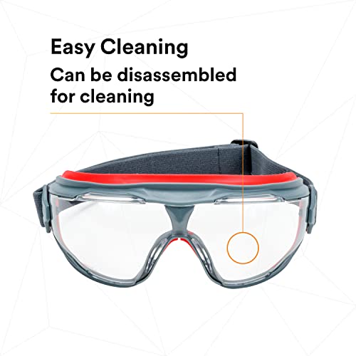 3M Goggle Gear 500-Series GG501SGAF, Clear Scotchgard Anti-Fog Lens