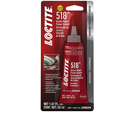 Loctite 2096059 1 Pack Gasket Maker 518 Anaerbc50ml/1.69oz