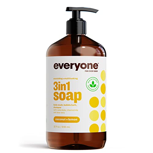 Everyone 3-in-1 Soap Coconut plus Lemon, 32 Ounce