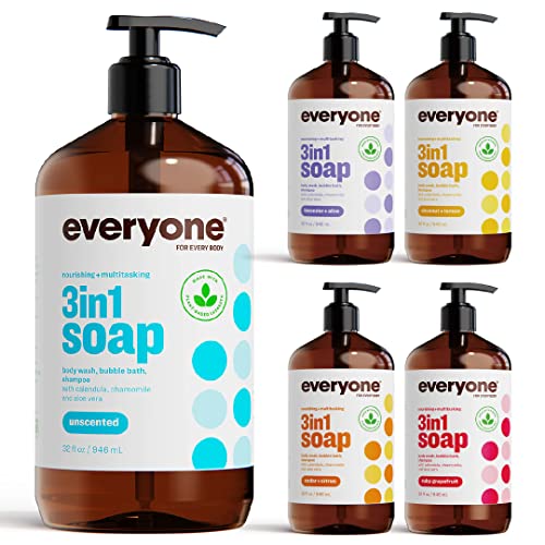 Everyone 3-in-1 Soap Coconut plus Lemon, 32 Ounce