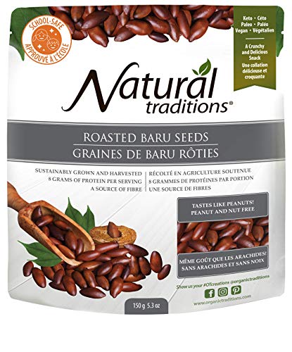 Natural Traditions Roasted Baru Seeds - 150 grams/ 5.3 ounces