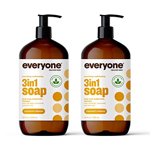 Everyone 3-in-1 soap, Coconut plus Lemon, 32 oz, 2 Count