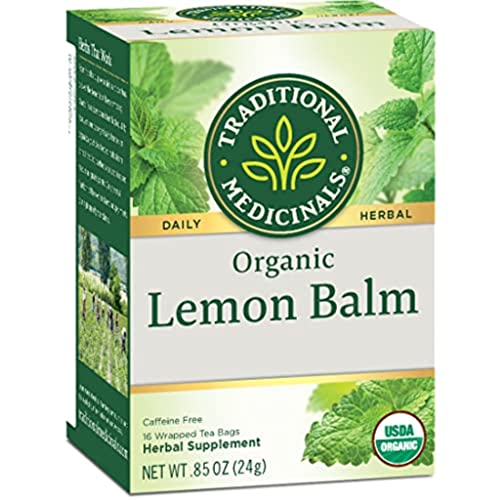 Traditional Medicinals Organic Lemon Balm Tea, 16 Tea Bags