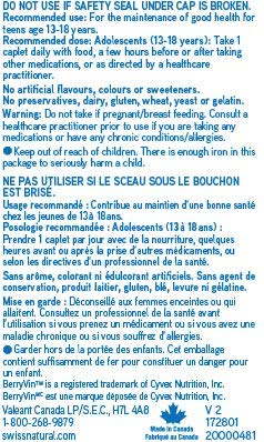 Swiss Natural Total One Teen Multi Vitamin & Mineral | Calcium, Biotin & Vitamin B12 | Daily Maintenance for Overall Health | No Preservatives and Dairy | 90 Caplets