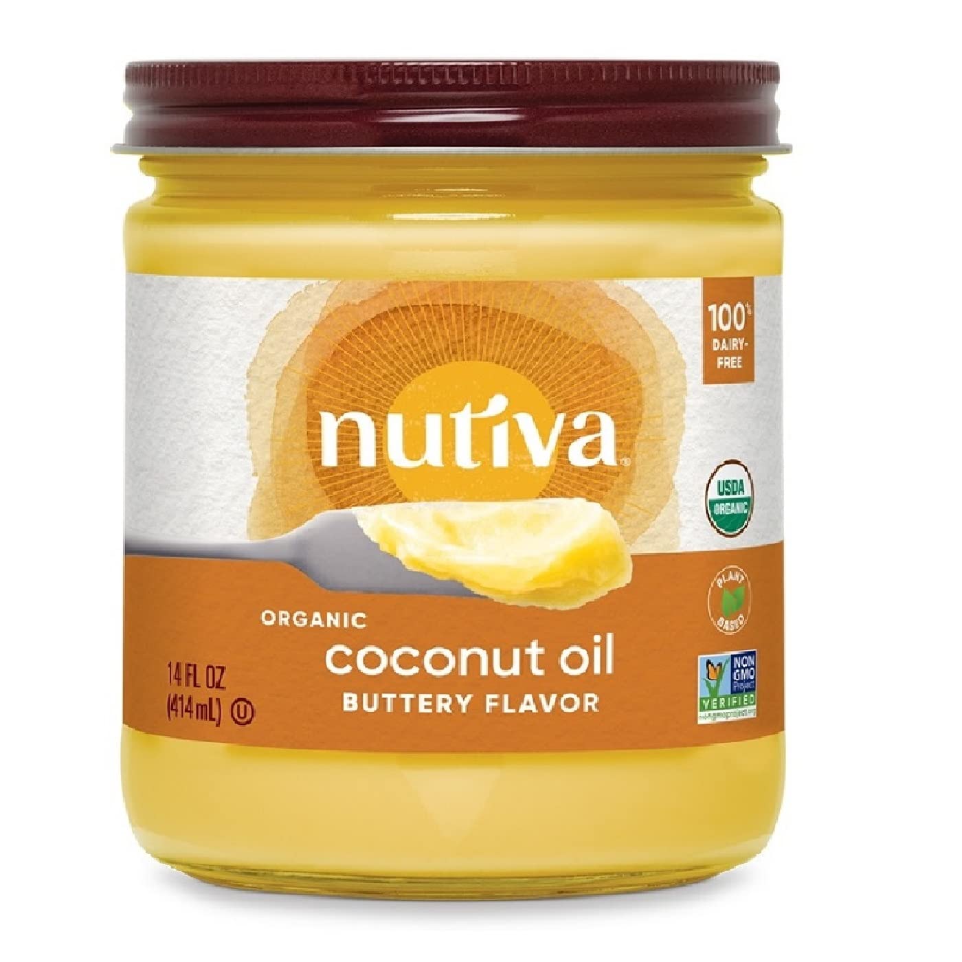 Nutiva - Organic Refined Coconut Oil Buttery Flavor - 14 oz.