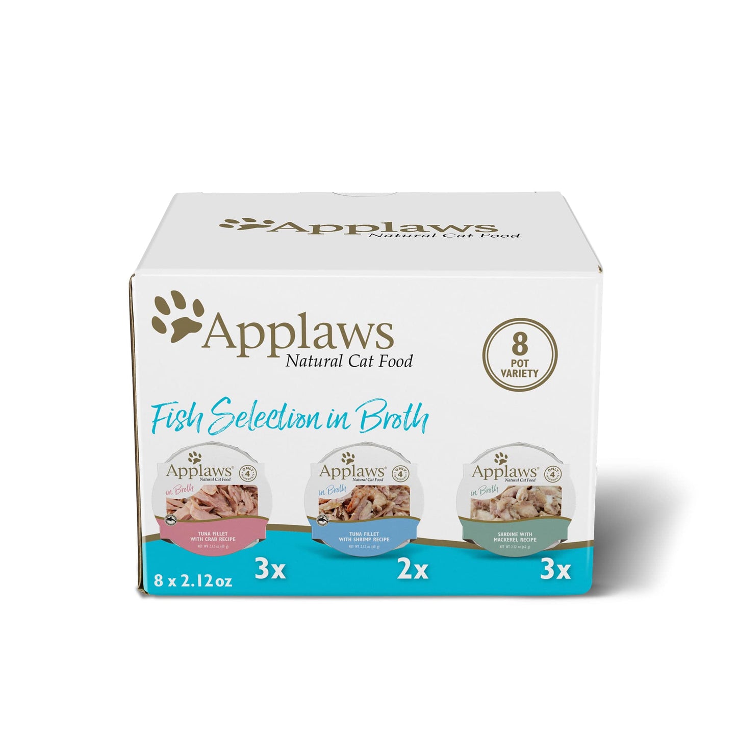 Applaws Multi Pack Selection Fish Cat Food Natural Additive Free 2.12Z 8Ct