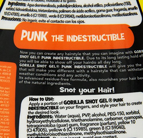 Moco De Gorila Gel Extreme Hold 11.99oz (Yellow) Punk