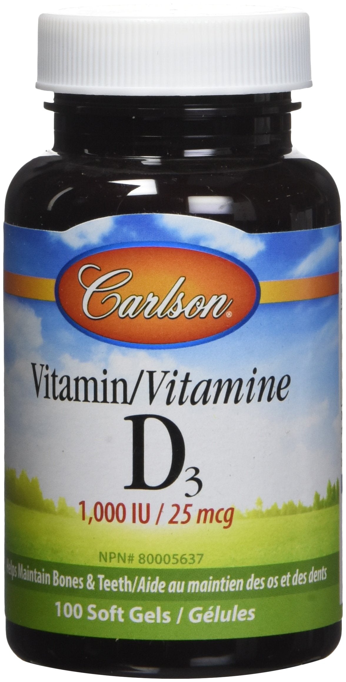 Carlson Labs Vitamin D3 1000 Iu, 100 Count