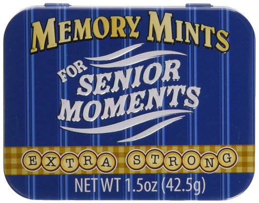 Memory Mints for Senior Moments Fun Gag Tin by Boston America